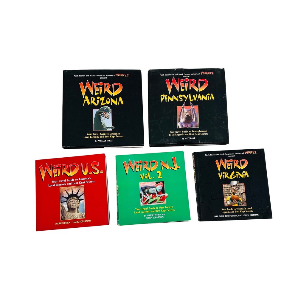Weird US Book Lot of 5 Arizona Pennsylvania Virginia NJ Vol 2 Travel Guides